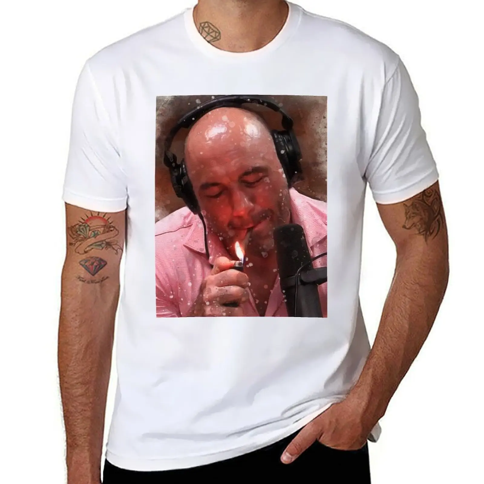 

man T-Shirt t shirt t men designer g smoking shirts man weed Rogan Joe for