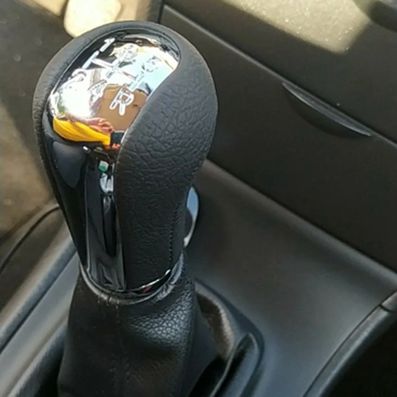 Carro PU de couro engrenagem Shift Knob Cover, 5-Speed Shifting Knob, Toyota Avensis T25 MK2 II 2003-2009