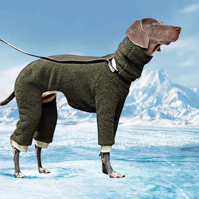 New Fashion Loose Pet Clothing Dog Winter Warmth Thickened High Collar Four Legs Dog Clothing Pet Clothing