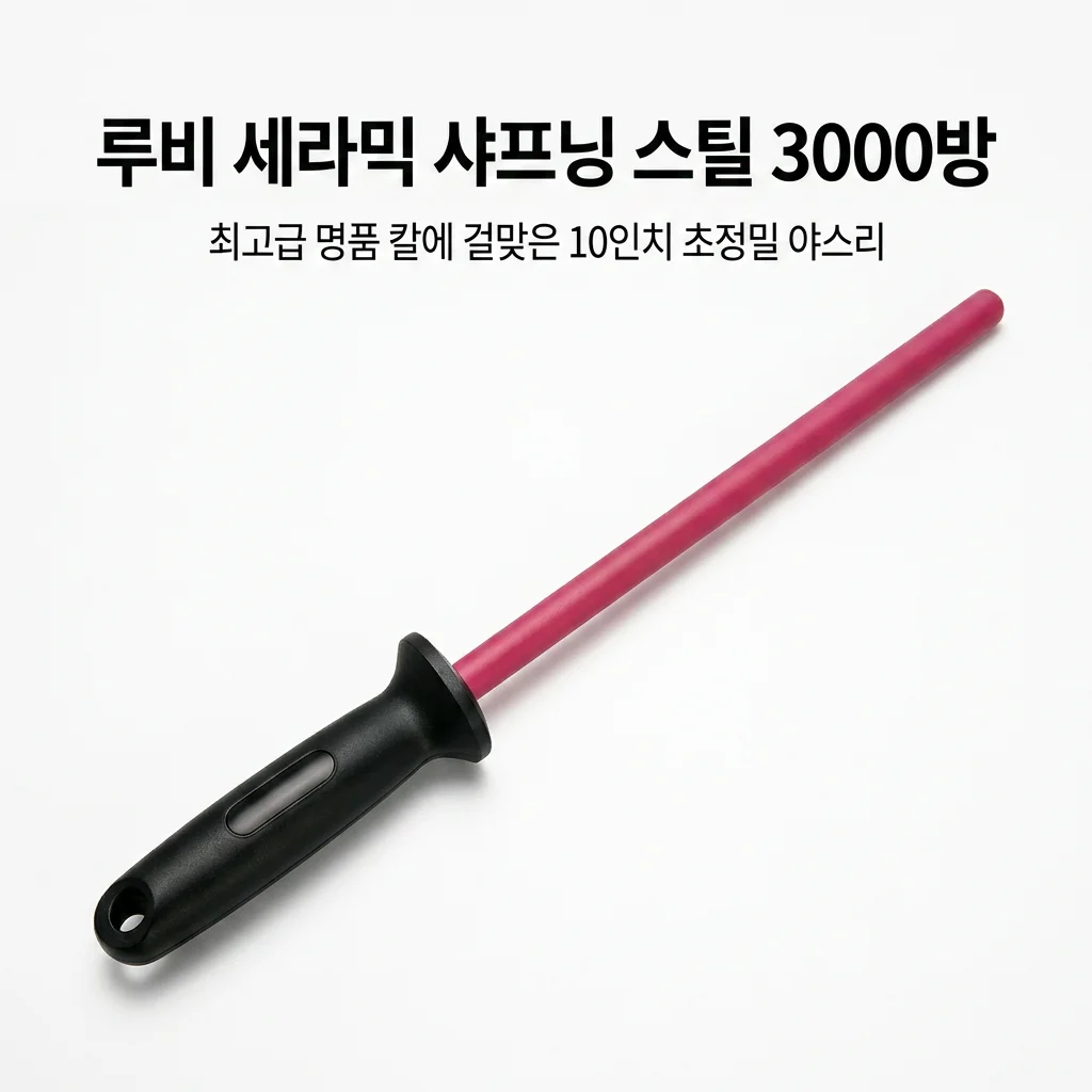 ADAEE 10 Inch Ceramic Solid Sharpening Rod Sharpener