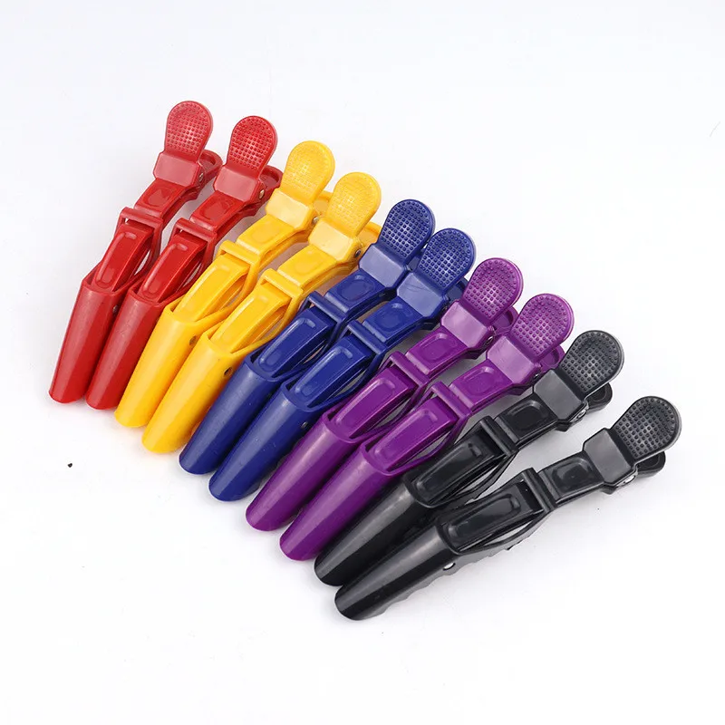 

6Pcs/Pack Crocodile Clips Hairdressing Duckbill Clips Hair Styling Tool Supplies Hair Dying Clips Hairpins