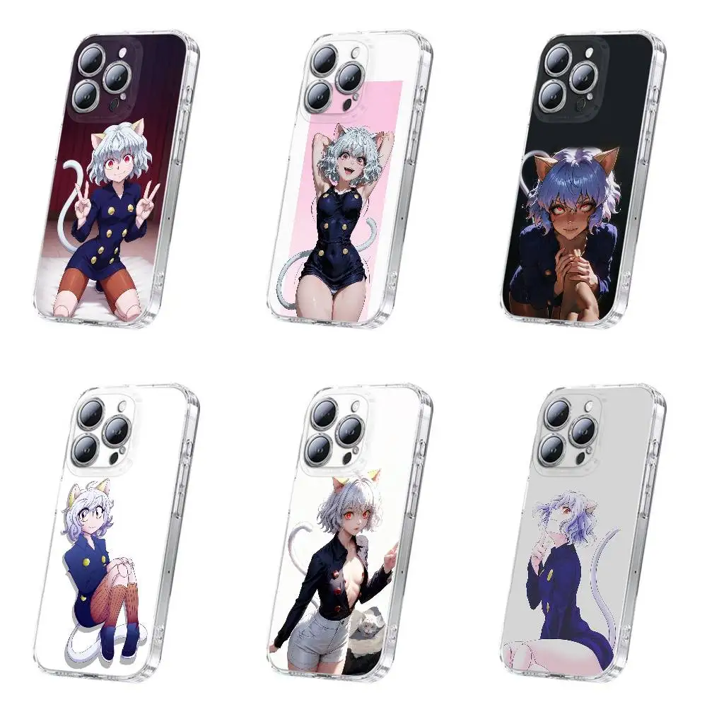 

H-Hunter X Hunter Neferpitou Phone Case For iPhone 17,16,15,14,13,12,11,Plus,Pro,Max,Plus,E,Air,Mini Transparent