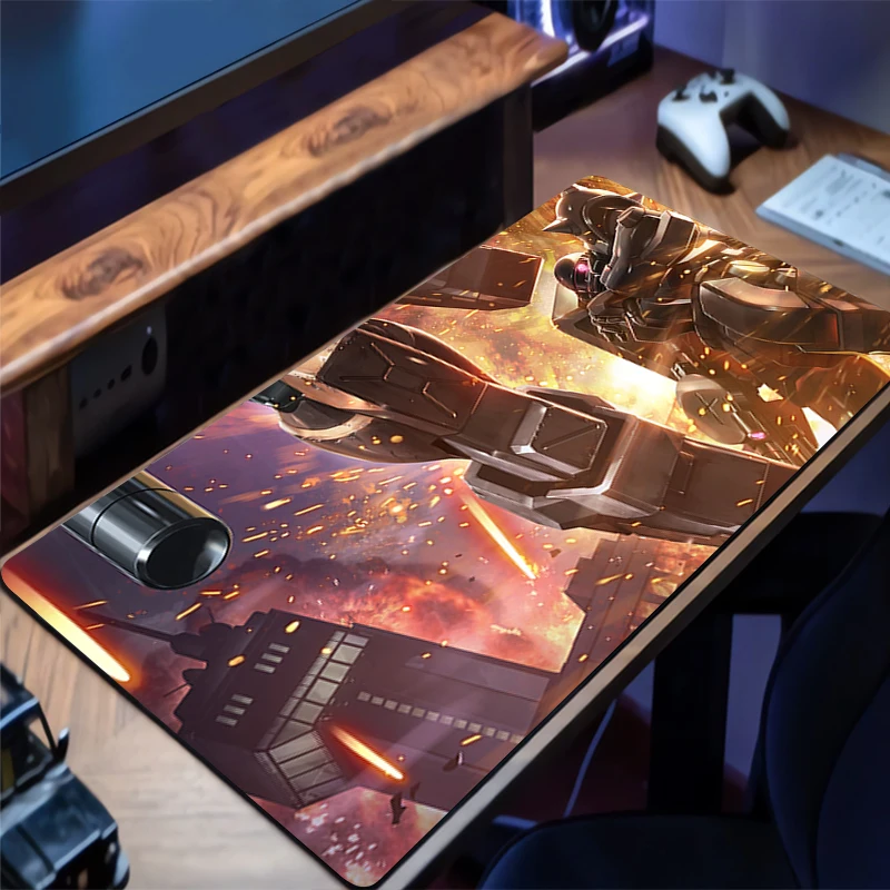 

Mouse Pad Mechanical Warrior Gundam Zaku II Rubber Gaming Mats Laptop Desk Mat HD Mouse Mat PC Accessories Mousepad Keyboard Pad