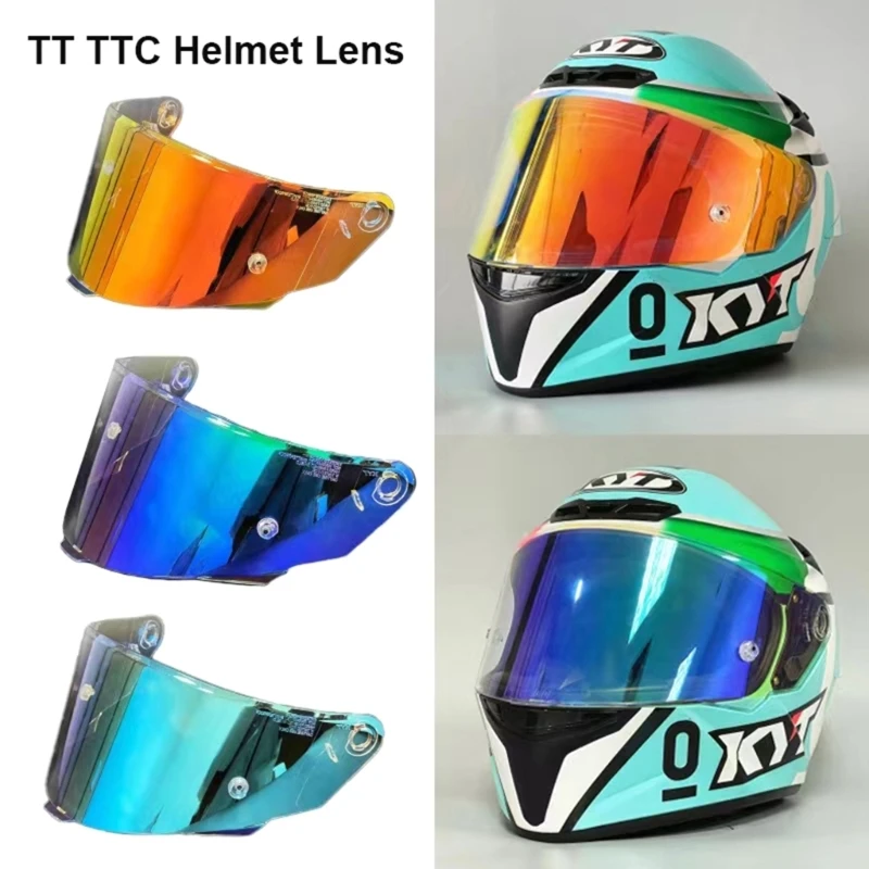 Professional Helmets Visors Film Anti-fog Face Shield Colorful Motorcycles Helmets Visors Comfortable Wearing for TTC G7ND