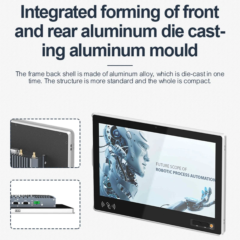 12.1 13.3 15 15.6 17 18.5 19 21.5 23.6 Inch NFC RF Card Reading Customized Touch Screen PC IP65 Waterproof Industrial Panel PC