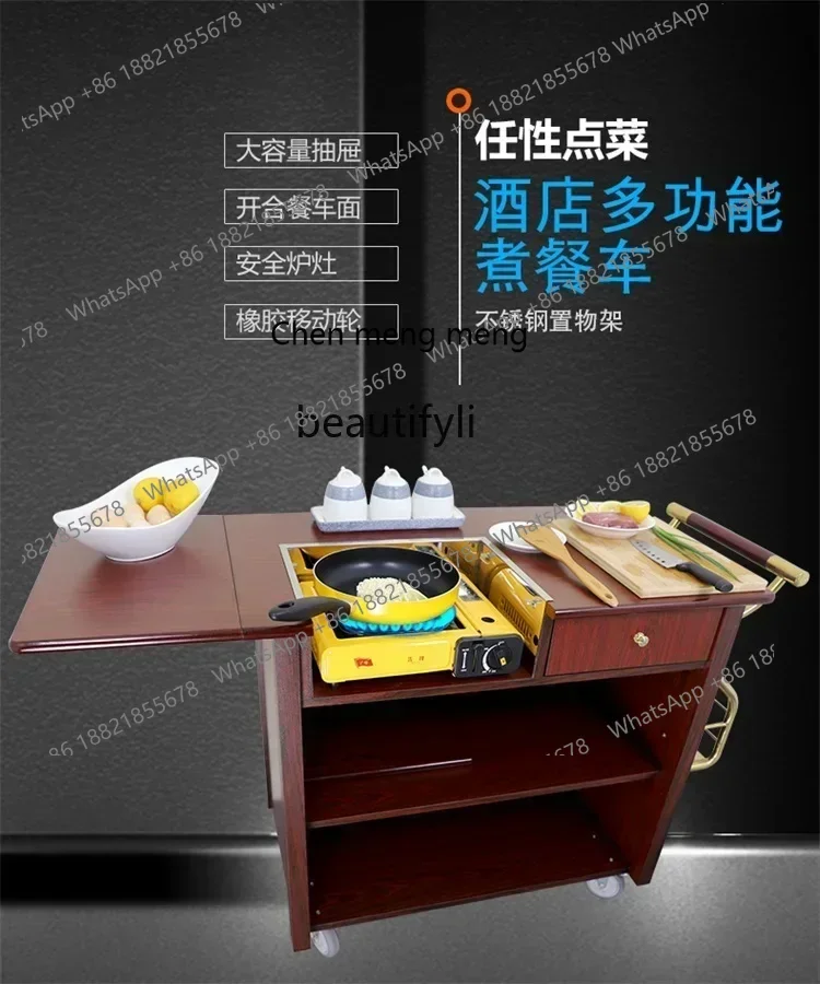 Multifunctional cooking truck Single head dining truck Commercial mobile fried steak truck