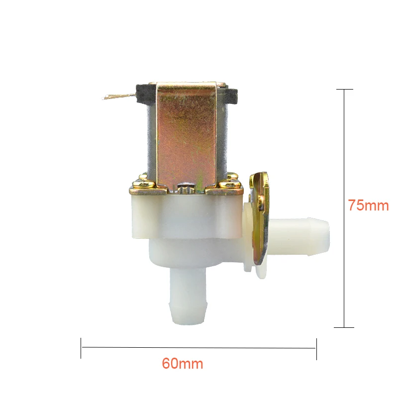 Zawór elektromagnetyczny zawór wody 220V110V solarny zawór elektromagnetyczny DC24VDC12V czysta zwój miedzi plastikowa kaniula