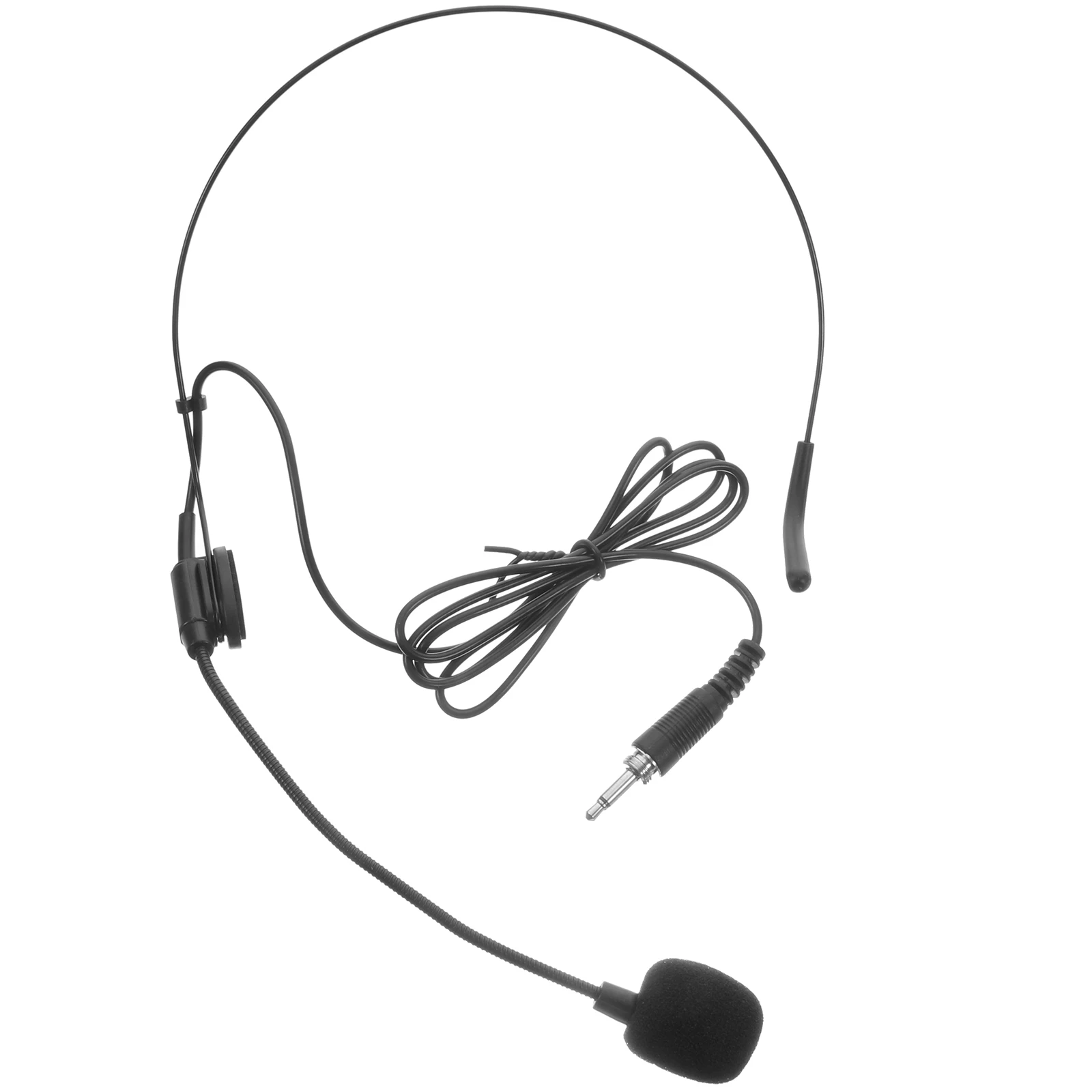 

Headset Microphone for Singing Lectures 35mm Wired Ear Mic Adjustable Angle Live Performance Stage Recording