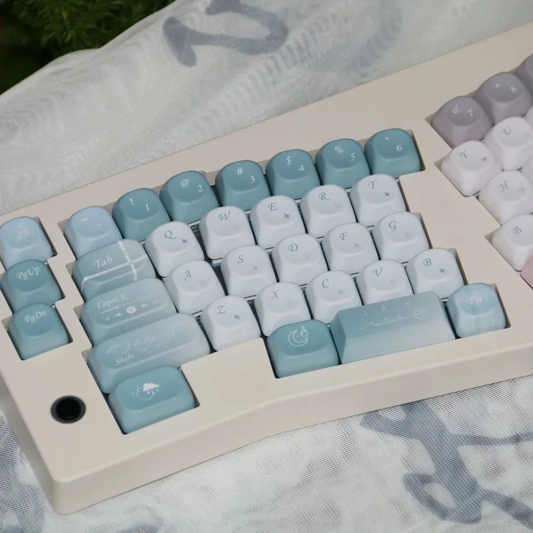 Imagem -06 - Forever Love Tema Keycaps Teclas Perfil Moa Cereja Sides Dye Sub Pbt Gateron Switches mx Teclados Gamer 128 Key