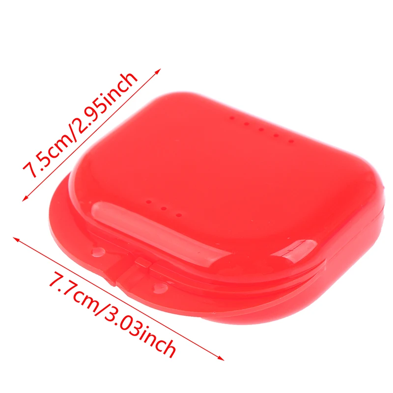 Denture Storage Box Dental Retainer Orthodontic Mouth Guard Container Plastic Oral Hygiene Supplies Tray Dental Appliance Case