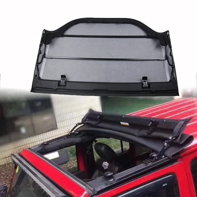 

black canvas soft top for jeep for for wrangler jk 2007-2017