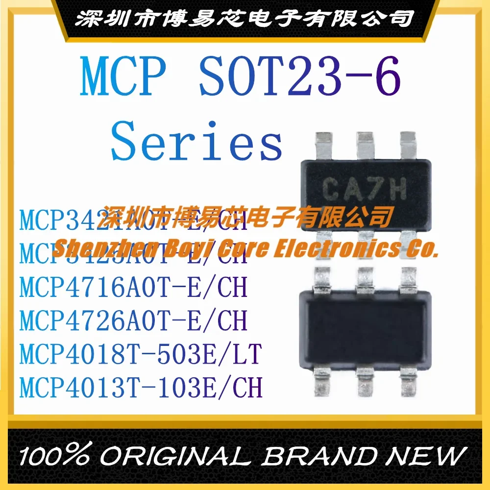 

MCP3421A0T-E MCP3425A0T-E MCP4716A0T-E MCP4726A0T-E MCP4018T-503E MCP4013T-103E CH LT SOT23-6 New Original Genuine