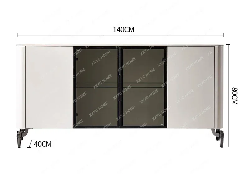 

A Light luxury rock slab, dining side cabinet, door cabinet, simple living room