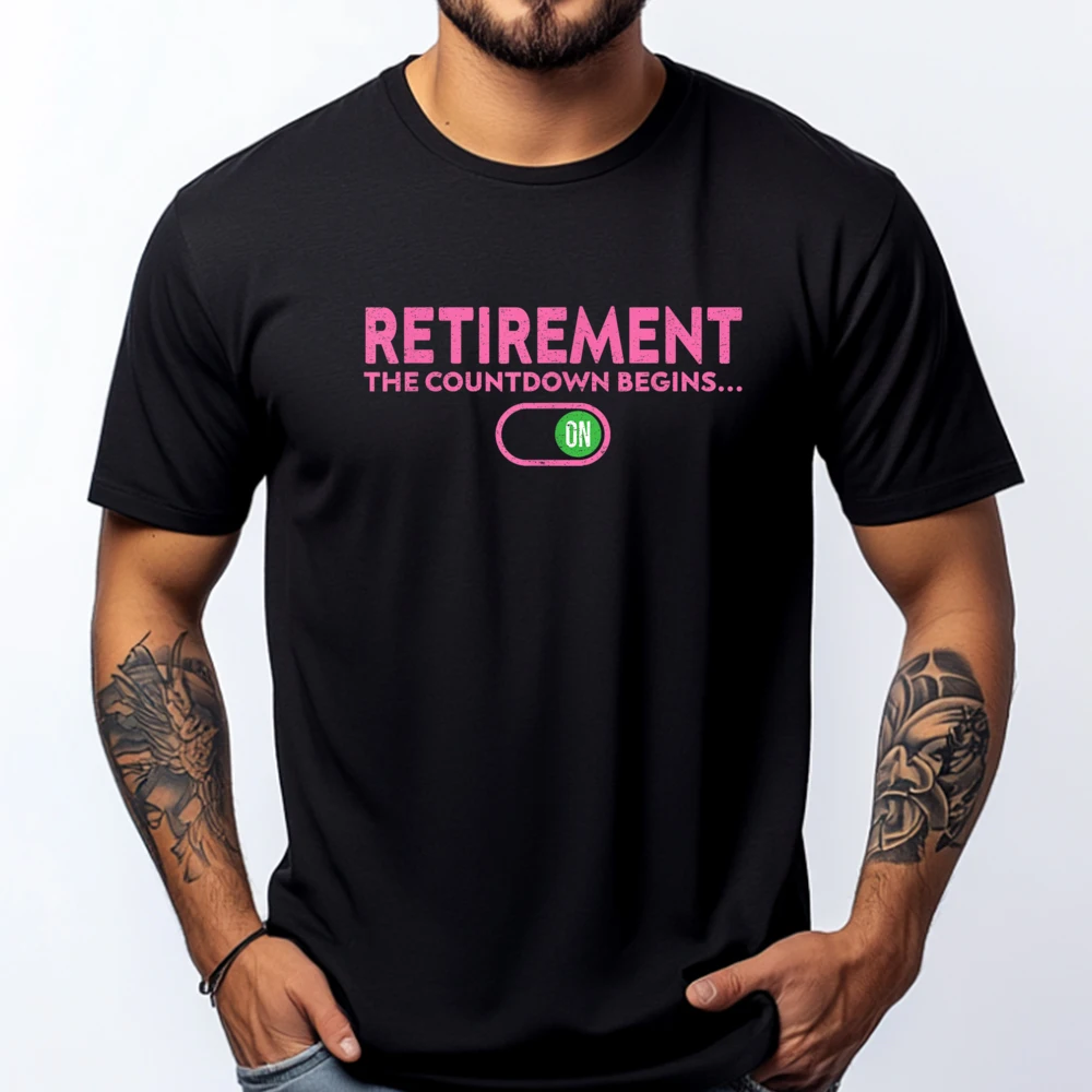 

Retirement The Countdown Begins Men Clothes New Year 2025 Man Tops Tees Classic