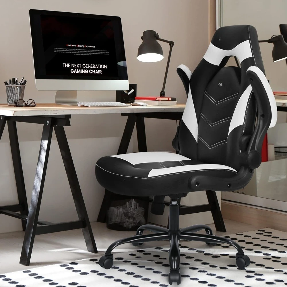 

Popular -Video Gaming Chair Ergonomic Computer Desk Office Chair w/Lumbar Support Adjustable Height-Guaranteed Authentic