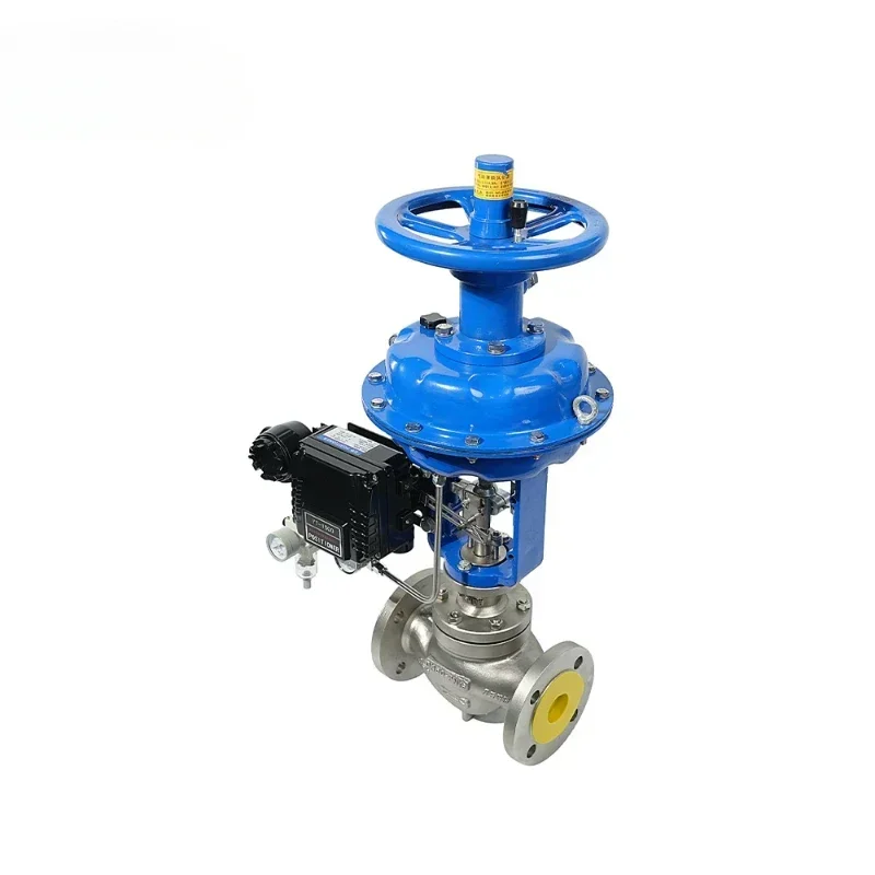 Pneumatic Modulating Valve Stainless Steel  Positioner 4-20mA Pneumatic Regulating