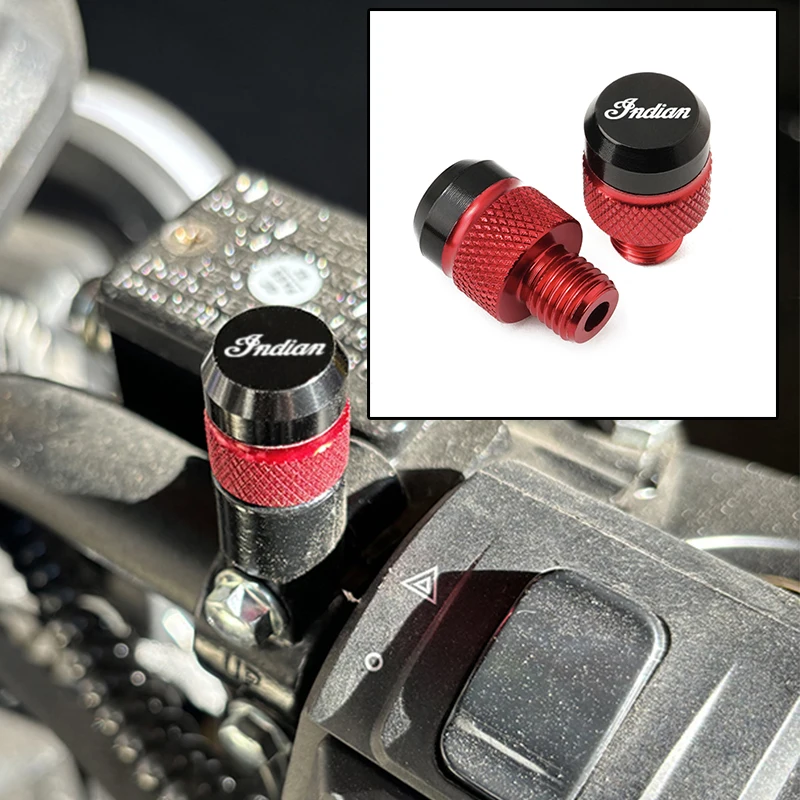 For Indian FTR 1200 S FTR1200 Carbon / Rally Chief VINTAGE Scout Motorcycle aluminum mirror hole plug screw bolt