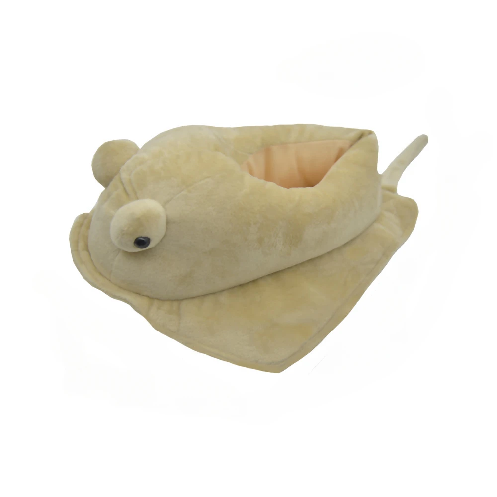 

Stingray devil fish simulation animal home bedroom plush couple slippers