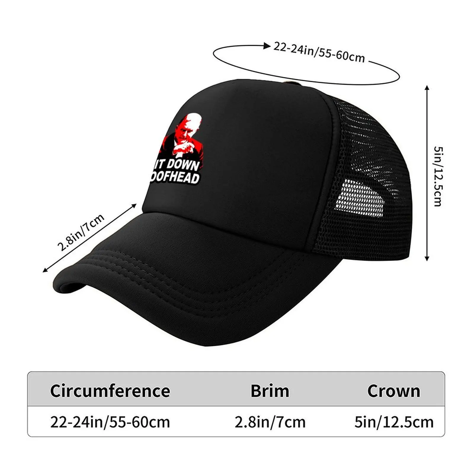 sit down boofhead Baseball Cap golfhoed echte Trucker Cap Zonnehoed harde hoed voor heren Dames