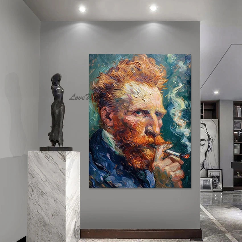 Imagem -06 - Handmade Pinturas a Óleo de Van Gogh para Sala de Estar Canvas Wall Picture Home Interior Decor Arte Moderna Alta Qualidade Van Gogh