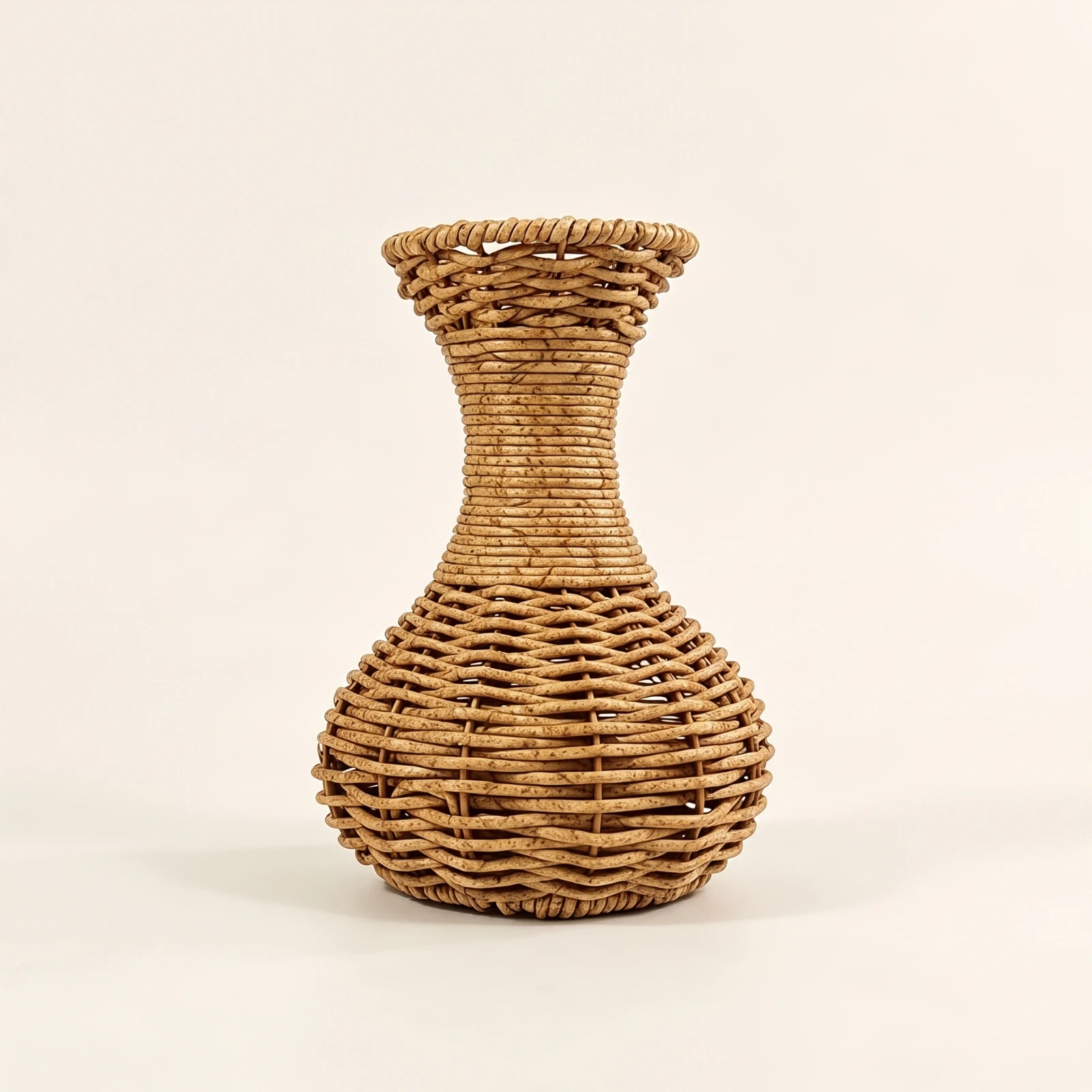 Geflochtene Tischvase Kompakte Handgewebte Vase Mit Schmalem Hals Leichtes Design for Dining Tables
