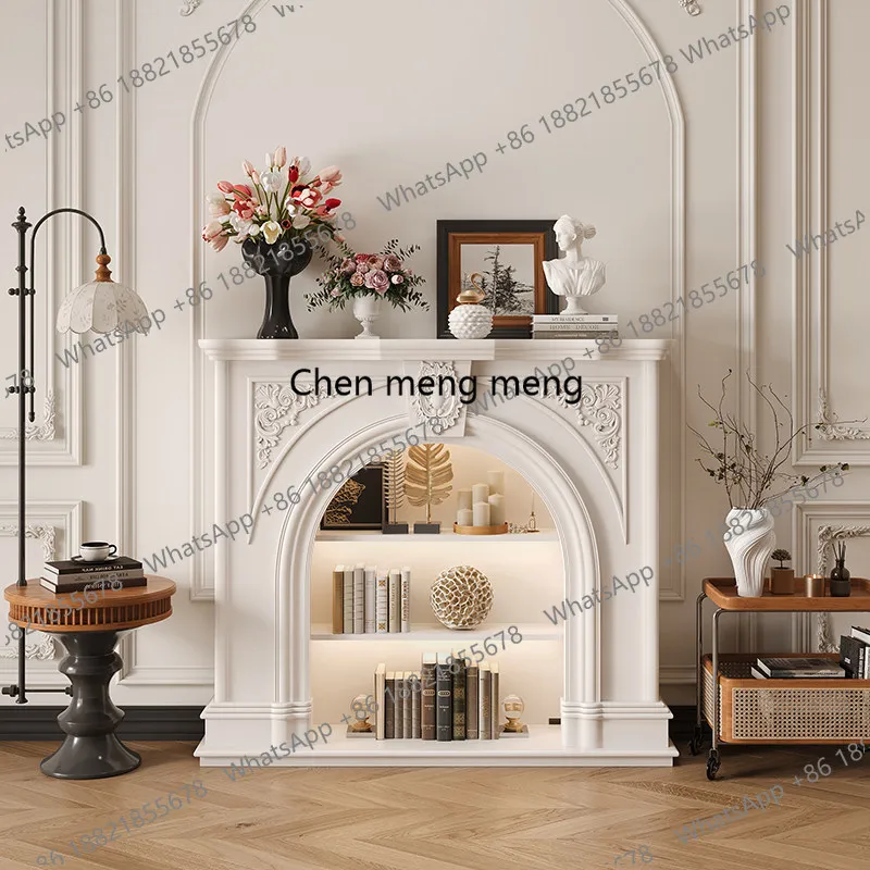 French fireplace decorative cabinet porch fireplace living room home indoor closet can be customized