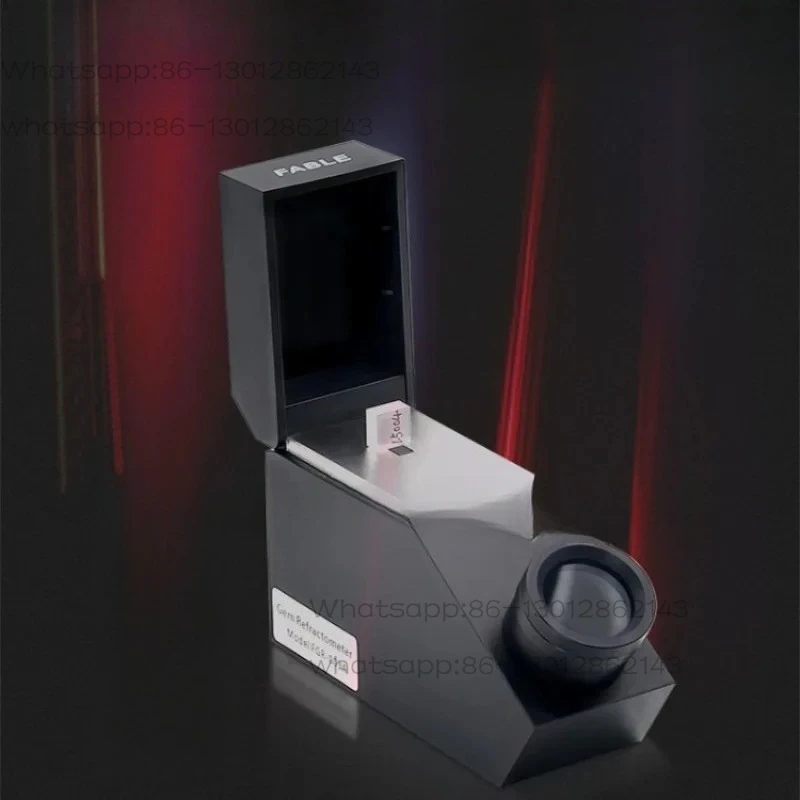 High Accuracy 0.003 Handheld Diamond Gemstone Gem Refractometer With Refractive Index Fluid 1.79 With Built-in Battery