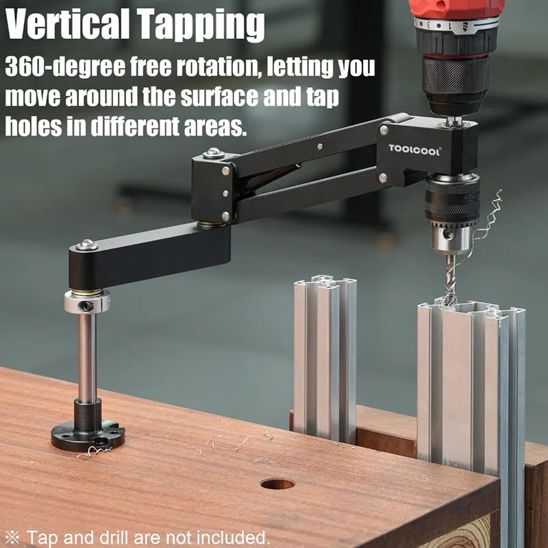 Handheld electric drill cantilever Stent Universal adjustment Light-duty cantilever CNC aluminum profiles DIY Tapping Tool
