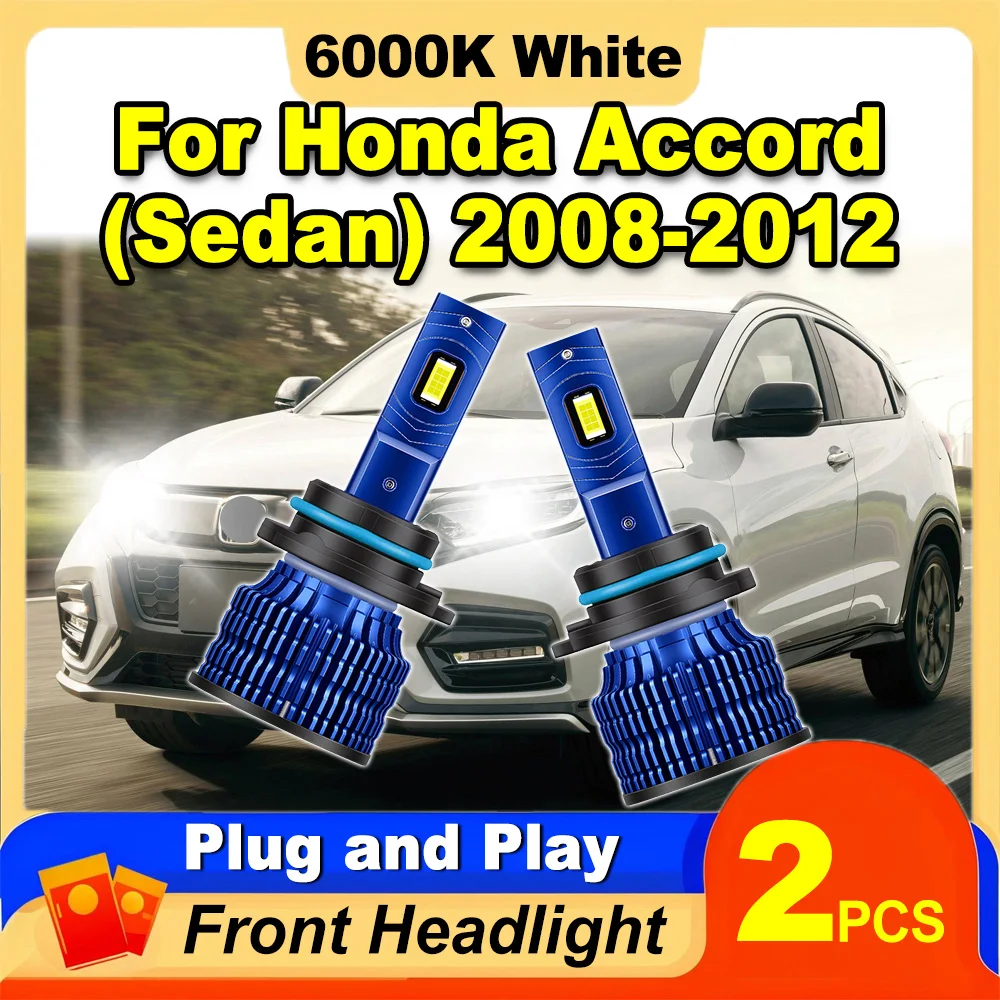 

2 шт., 6000K, белые автомобильные фары, 150 Вт, светодиодные фары Canbus без ошибок, чипы CSP для Honda Accord (седан) 2008, 2009, 2010, 2011, 2012 гг.