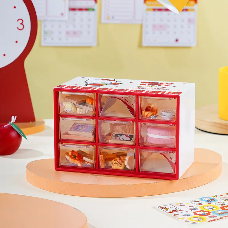 

Органайзер для канцелярии Hello Kitty Kawaii с 9 ячейками, пылезащитный, настольный, для девочек и студентов, для хранения мелких принадлежностей и ластиков