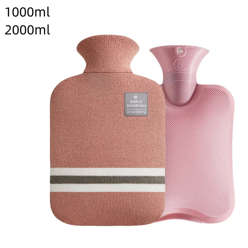 Hot water bag with cover fur portable heater cute hot water Bottle hand warmer jug bag for Warm Belly and Feet Keep on Hand Warm