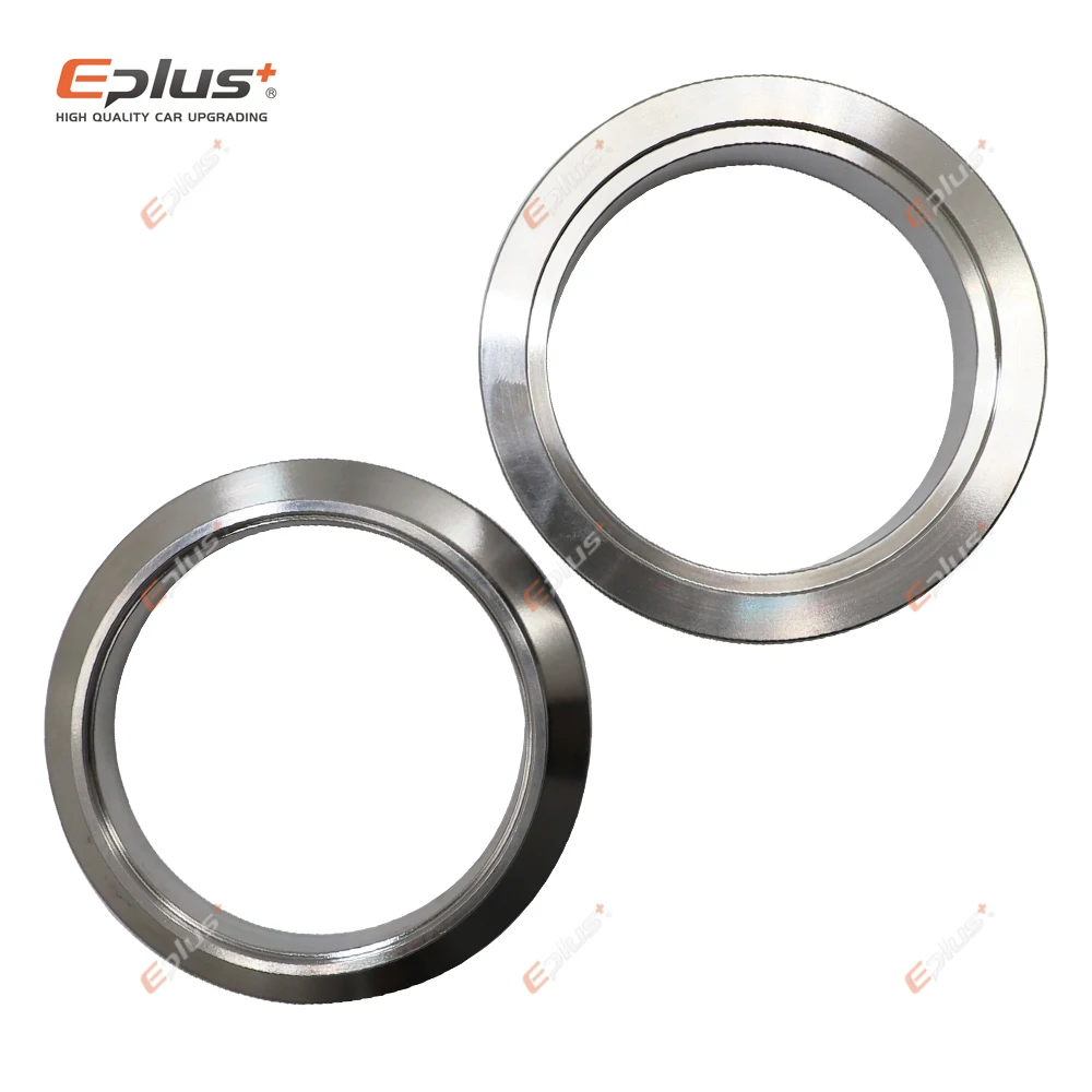 Eplus auto 304 in acciaio inox a sgancio rapido V morsetto a fascia Turbo tubo di scarico morsetto Vband maschio femmina flangia V morsetto kit