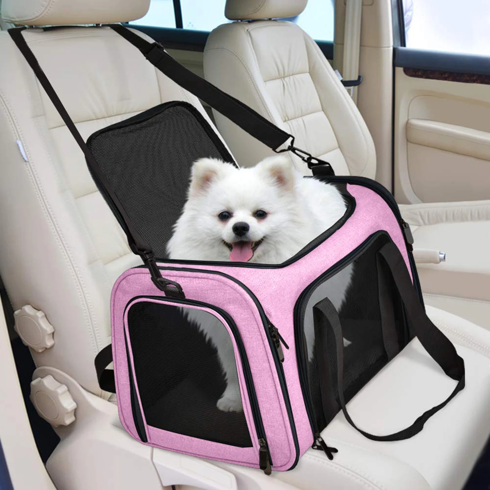 

Outgoing Dog Carrier Bag Soft Side Backpack Cat Pet Carriers Dog Travel Bags Airline Approved Transport For Small Dogs Cats