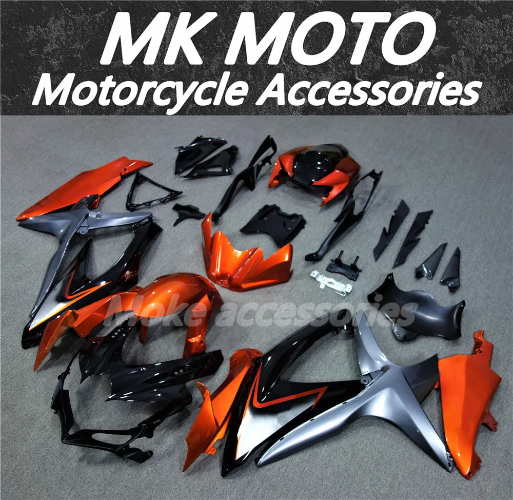 

Motorcycle Fairings Kit Fit For gsxr600/750 2008 2009 2010 Bodywork Set High Quality Abs Injection New Gray Orange