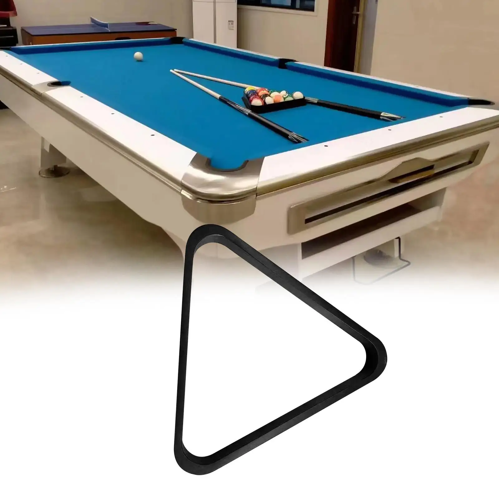 Support de boules triangulaire de billard en bois, fournitures de queue de billard, support de boules, Table de billard pour salle de billard à balles de 2 pouces, pour femmes et hommes, maisons de jeux, sport