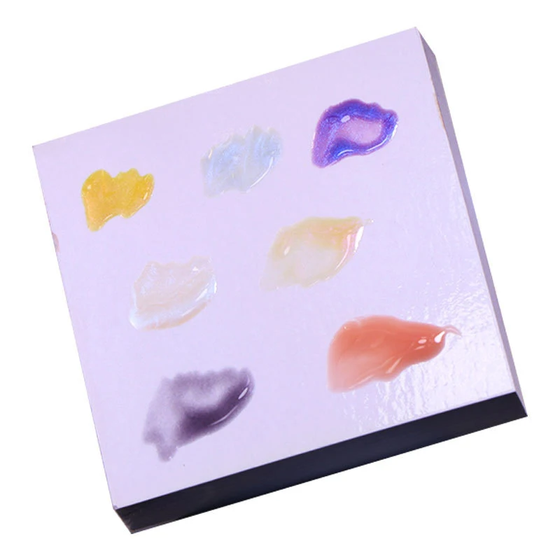 50 Stuks Nagellak Kleur Mengbak Waterdicht Papier Wegwerp Tinting Lijm Papier Tranenbare Nagel Toning Paletten Display Board