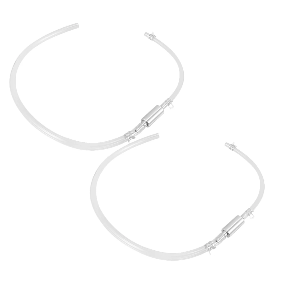 

2 Pcs One-way Valve Oil Pipe Bleeder Hose Brake Kit Motorcycle Biker Clutch Fluid Tool Filling