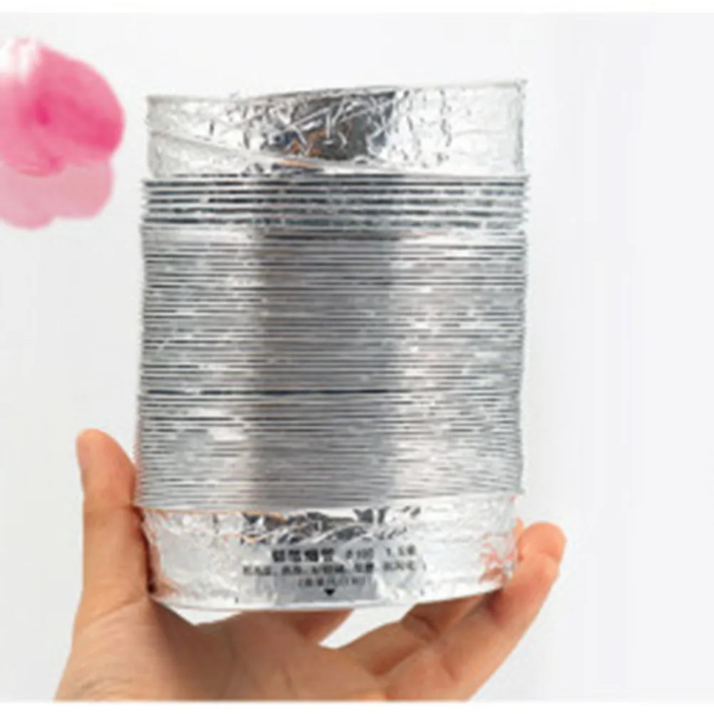 1.5m Flame Retardant Aluminum Foil Duct Hose Flexible Ventilation Exhaust Vent Pipe for Hvac Kitchen Bathroom Greenhouse Dryer