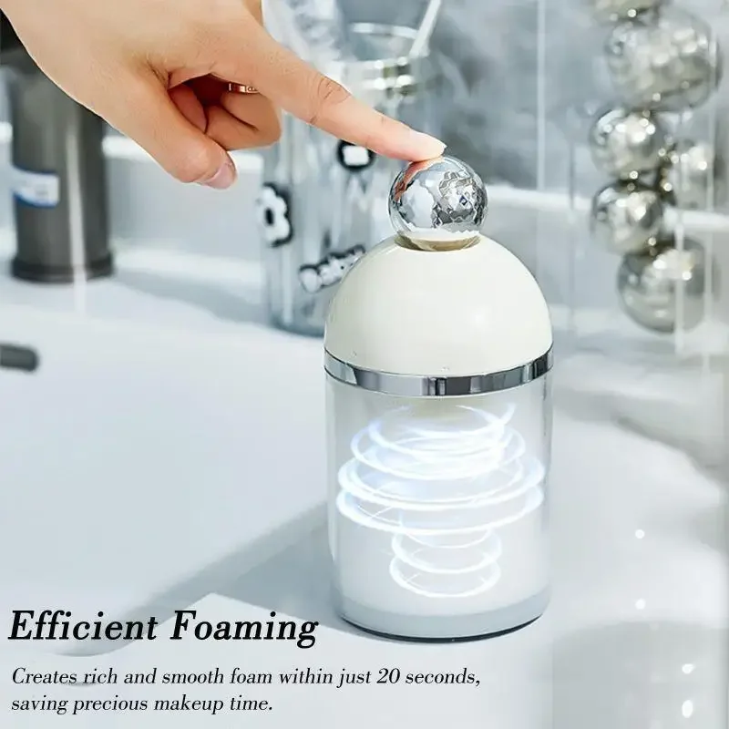 Electric Foam Maker Cleansing Milk Foamer Shower Gel Electric Foamer Portable Face Wash Foaming Bottle Foam Bubble Cups