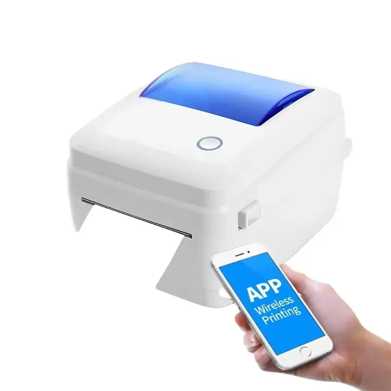 4 Inch Thermal Label Printer 110mm Barcode Shipping Printer with USB and Bluetooth Ports