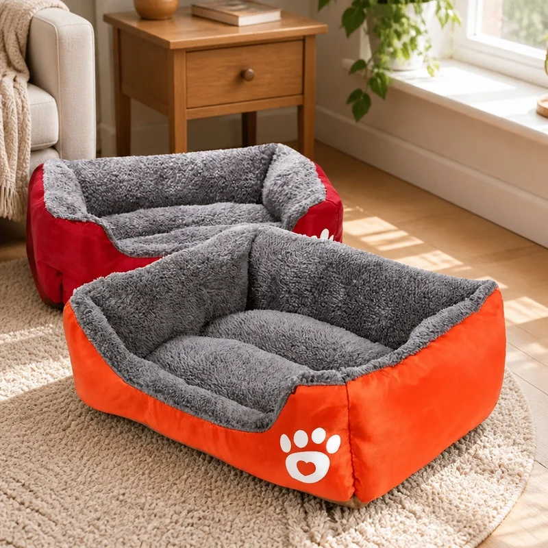 Soft Plush Sleep Mat for Small Dogs and Cats, Comfortable Cushion Bed for Puppies and Tiny Breeds