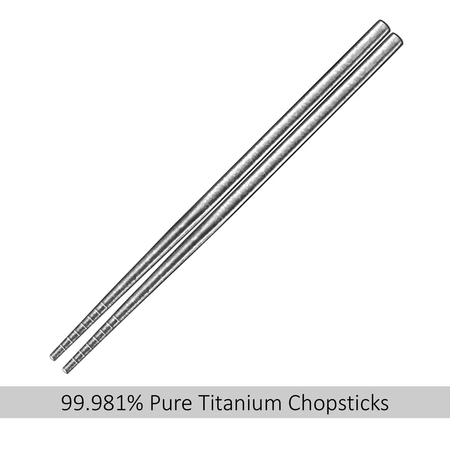 

5 Pairs of 99.981% Purity Titanium Chopsticks LFGB Certificated 99.9% Anti-bacterial Tableware Corrosion Resistant Barbecue Tool