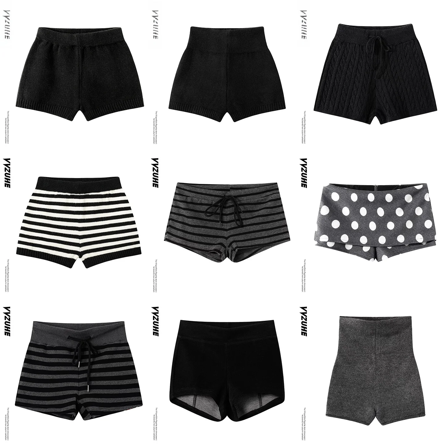 High Waist Polka Dot Stripe Base Layer Shorts Women Summer Slim Fit Sexy Outerwear Wearable Butt Lifting Pants Tight Fit