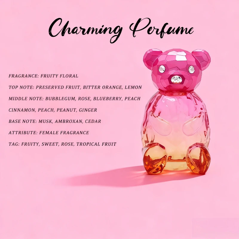 

High-end Perfume Long-lasting Fragrance Fresh Floral And Fruity Creative Bear Perfume Romantic Daily Neutral Body Spray 100ml