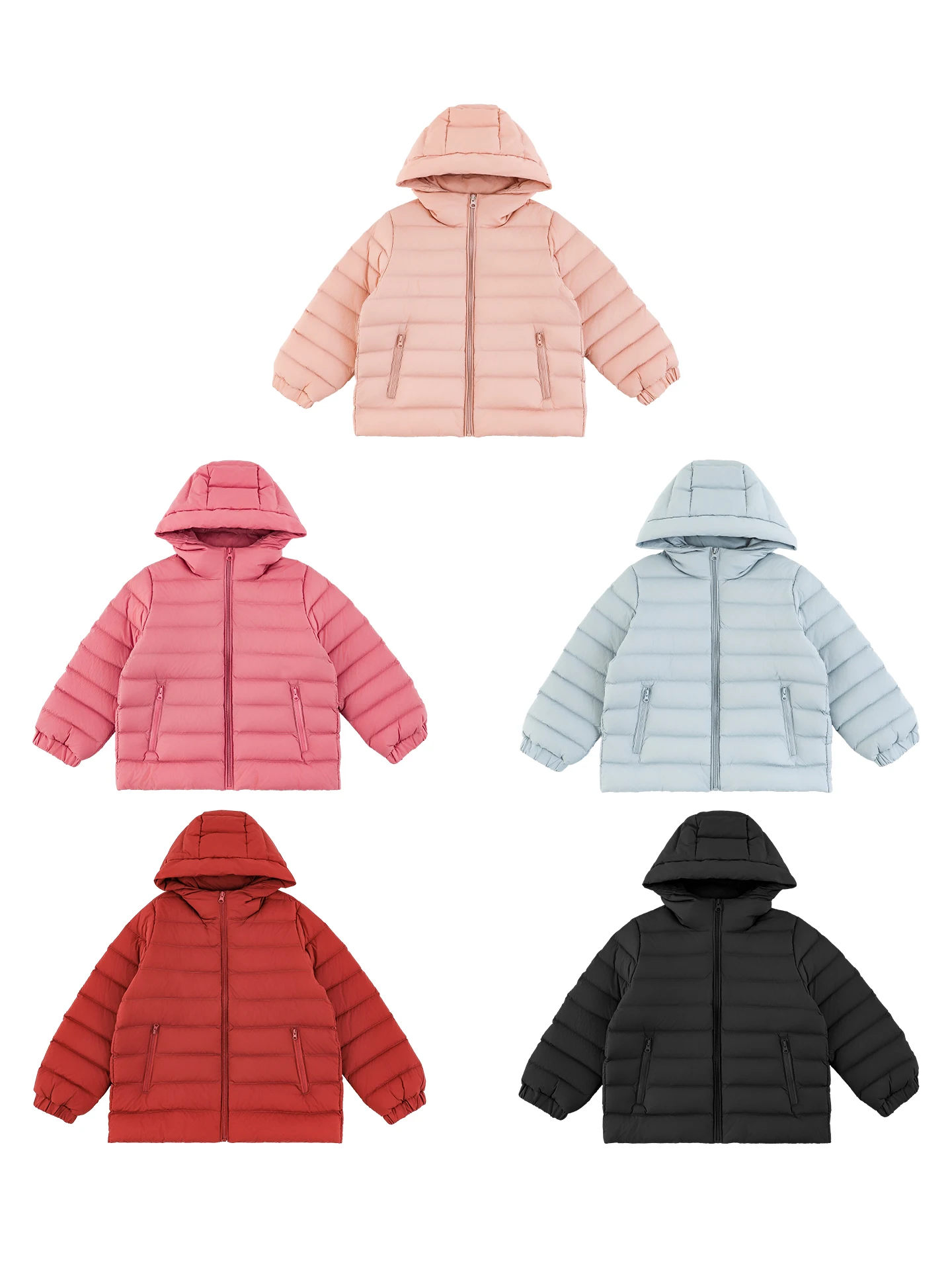 Girls Lightweight Down Jacket High-density Cute Fashion Versatile Warm Puffer Coat Autumn Winter 2025 New for Kids 1-7 Years
