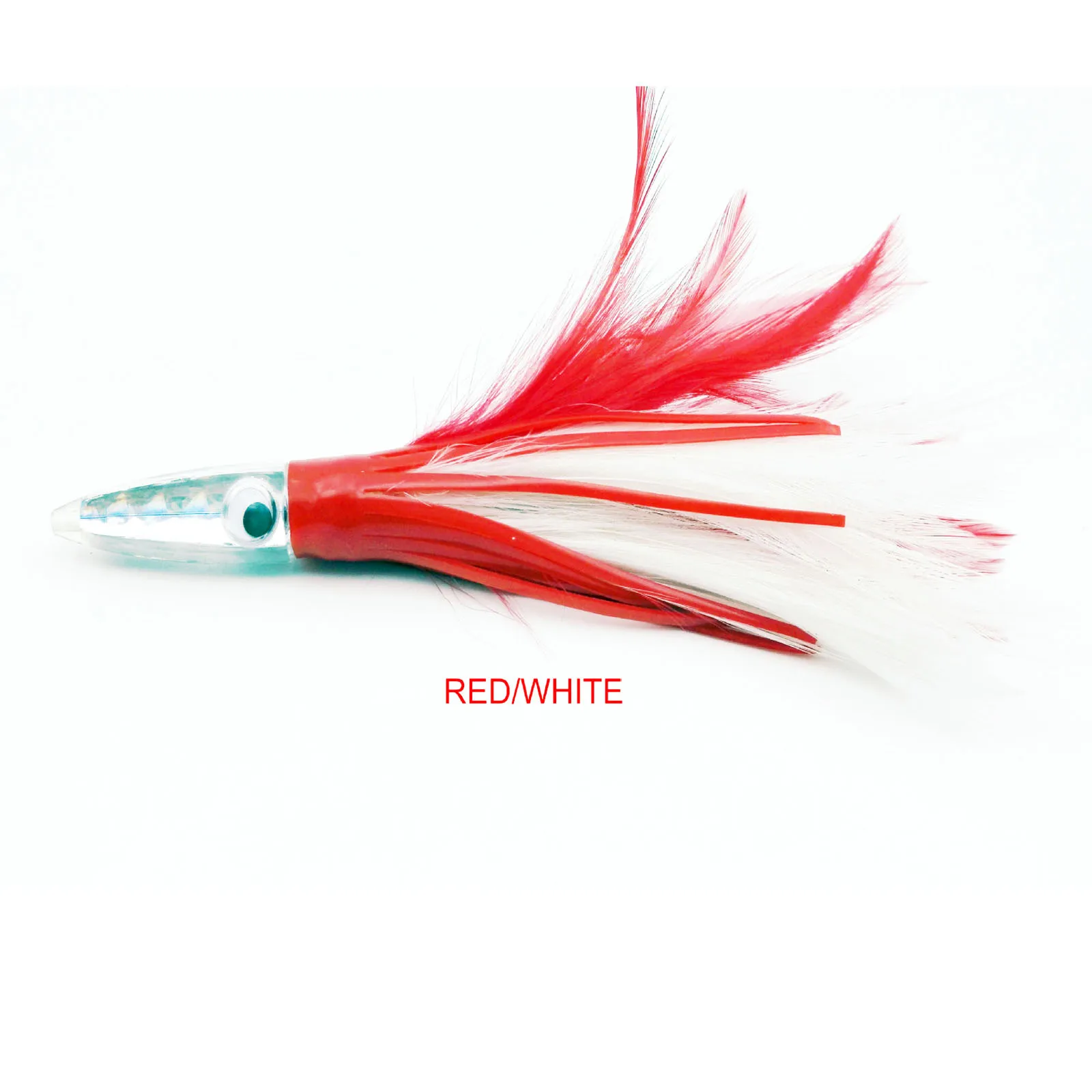 DNDYUJU Squid Skirts Soft Fishing Lure 14cm/32g Night Fishing Lure Octopus Feather Skirt Artificial Acrylic Bait for Tuna Sai