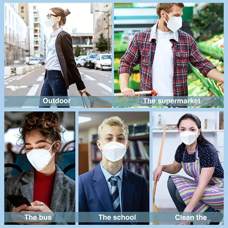 5-Layer 95 Level Protection for Adults EU CE Certified Mask FFP2 NR Mascarillas FFP2 25pcs/50pcs