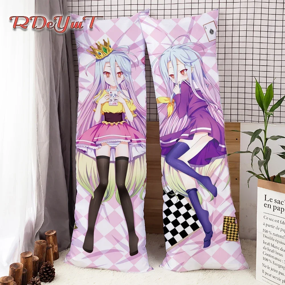 

Anime Shiro Dakimakura Pillow Case Hugging Body Pillow Cover Case Long Pillowcase Home Bedding Decor 150x50cm
