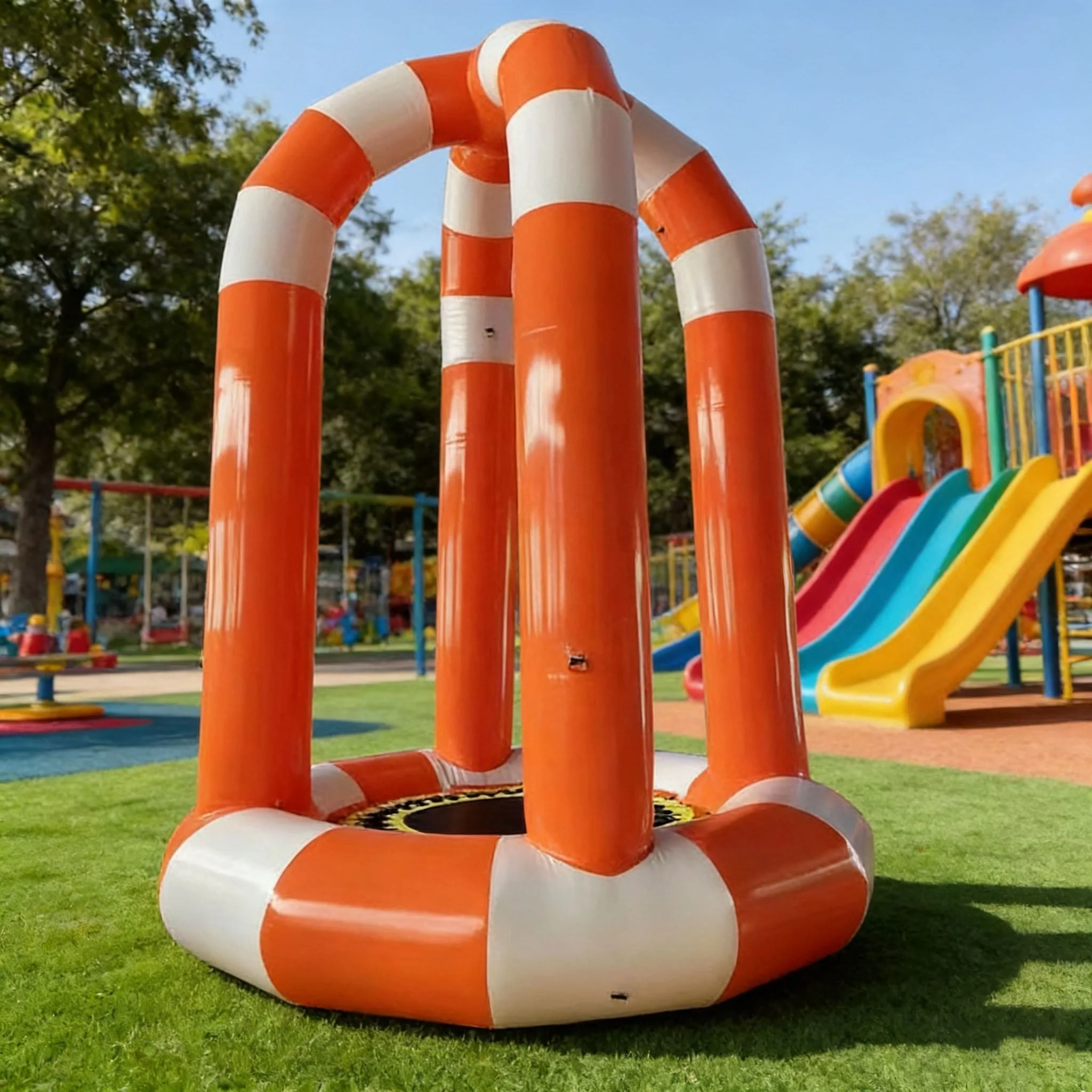 Sports-Style Inflatable Water Bungee Trampoline for Residential Lake Water Park Entertainment Fun Floating Product