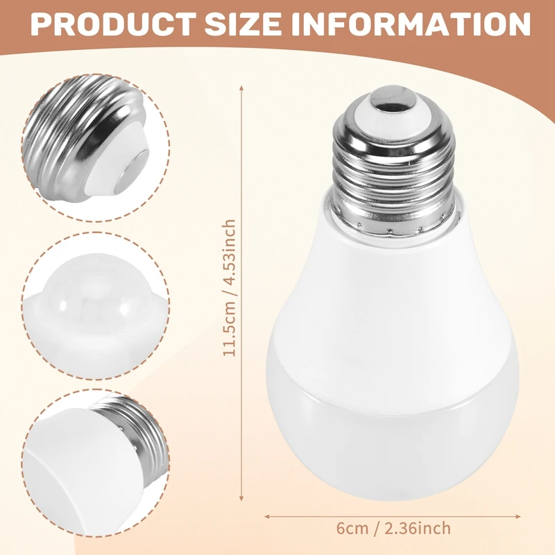 AD23-85-265V E27 PIR датчик движения лампа 12 Вт лампа с датчиком движения инфракрасный детектор движения охранный свет